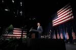 President Barack Obama speaks at a Democratic National Committee campaign fundraising event at Austin City Limits Moody Theater in Austin, Texas, Tuesday, May 10, 2011.