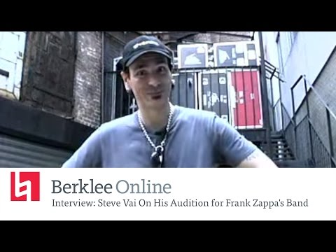 Steve Vai On His Audition for Frank Zappa's Band