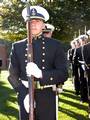 NEW LONDON, Conn. (Oct. 3, 2003) --- Manual of Arms. Regimental commander, staff and companies march during a regimental review conducted in honor of Class of 1953 alumni. Drill practice, regimental reviews, formations and other ceremonies add value to a cadet's development an serve as a reminder of the military nature of the Academy and proud heritage of our service. It is intended that self-discipline, patience, precision, obedience, teamwork, accountability and command presence become familia