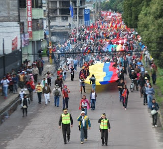  Así llego la Marcha Plurinacional al Arbolito