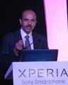 Mr. P. Balaji , MD Sony Mobile Communication , India during the Launch of New Xperia U , P and Sola SmartPhone at Kolkata on Wednesday 23 May 2012