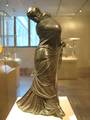 Ancient Greek bronze statuette of a veiled and masked dancer, 3rd - 2nd century BC, found in Alexandria, Egypt.