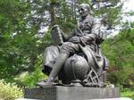 Nathaniel Bowditch memorial by Robert Ball Hughes (1804/1806-1868), cast in 1847 by Henry N. Hooper & Co., Boston, Massachusetts as the first life-size bronze cast in United States; recast in Paris in 1886. Mount Auburn Cemetery, Cambridge, Massachusetts, USA.