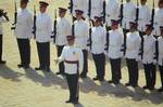 Royal Gibraltar Regiment on parade on the occasion of the Queen's birthday parade on June 2007, United Kingdom.