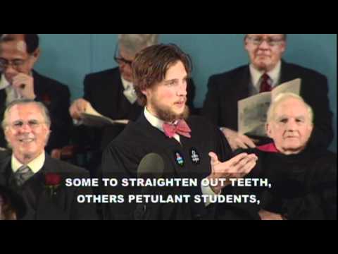 Student Orations || Harvard University Commencement 2012