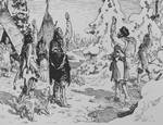 Arrival of Radisson in an Indian camp in 1660. A coureur des bois or coureur de bois (French pronunciation: [kuʁœʁ de bwa], woodlands runner; plural: coureurs de bois) was a French-Canadian woodsmen, who traveled throughout New France and the interior of North America to engage in the fur trade without permission from the French authorities during the late 17th century and early 18th century.