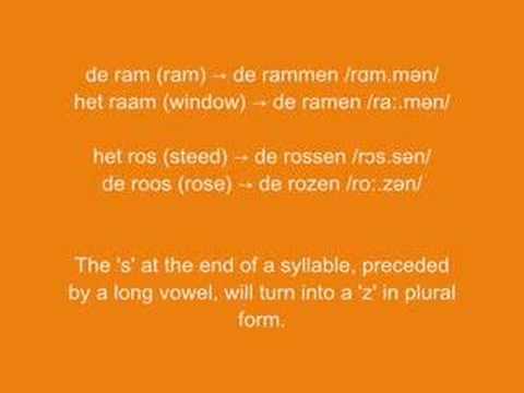 Learn Dutch, lesson 2! Articles and noun plurals.