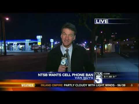 KTLA news blooper - Rich DeMuro with open mic