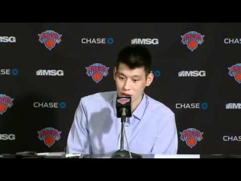 Jeremy Lin - Knicks vs Kings - Post Game Press Conference Interview [2/15/2012]