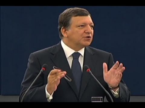 European Commission President Barroso Gives first State of the Union Speech