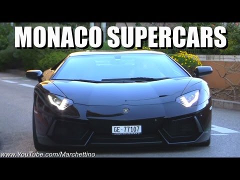 Supercars in Monaco - Aventador LP700-4, Enzo, R8 V10 & More!