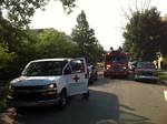 An American Red Cross Disaster Action Team responding to a house fire in Detroit, Michigan