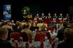 An officer answers questions during the Junior Officer Roundtable.