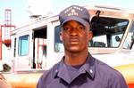 SEATTLE, Wash. (July 3) --- Portrait of Petty Officer Third Class Corey Anderson (Marine Safety and Security Team 91101). The MSST is a domestic mobile unit that possess specialized training and capabilities to perform a broad spectrum of port safety and security operations. They are modeled after the Coast Guard's Port Security Units (PSUs) and Law Enforcement Detachments (LEDETs). They were established to protect military load-outs, enforce security zones, defend critical waterside facilities