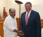 The US Secretary of Defence, Mr. Leon E. Panetta meeting the Defence Minister, Shri A. K. Antony, in New Delhi on June 06, 2012.