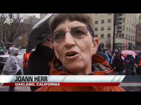 Raw Video: Occupy Blocks DC's Lobbyist Corridor