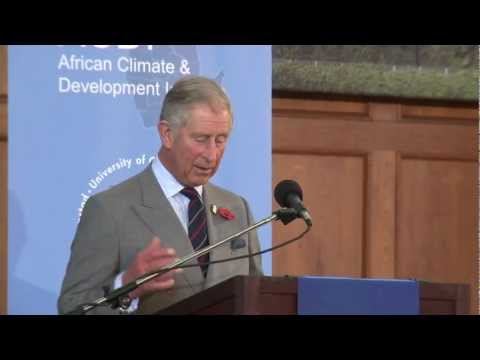 The Prince of Wales speaks on food security and environmental sustainability at UCT