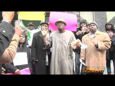 Goodluck Jonathan makes an appearance at Occupy Nigeria