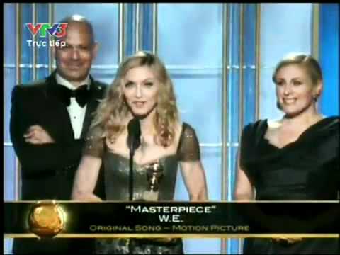 2012 Golden Globe Awards - Madonna receives The Best Original Song