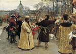 Ilya Repin. Two Tsars: Peter I and Ivan V.