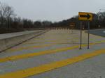 The stub north end of NY 135 in Syosset, where a freeway was to continue to a crossing of the Long Island Sound to Rye that would connect to I-287