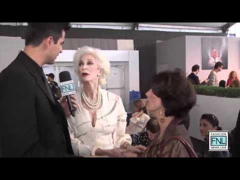 Carmen Dell'Orefice at Mercedes Benz Fashion News Live