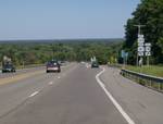 Western terminus of NY 18 at NY 104 south of Lewiston. At a wye in the Youngstown hamlet of Blair ville, NY 18 breaks from its north–south alignment and turns to the northeast before curving northward once more, returning to a perfect north–south alignment at an intersection with NY 93 in the hamlet of Towers Corners.