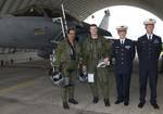 Air Chief Marshal NAK Browne, Chief of the Air Staff along with the Commander of the Rafale Squadron (Squadron Leader) Kubiak Thierry, General Jean-Paul Palom鲯s, Chief of Staff of the French Air Force and Col Jean- Pierre Moontegu, Base Commander St. Dizier Airbase, after a one hour sortie in the Rafale Aircraft.