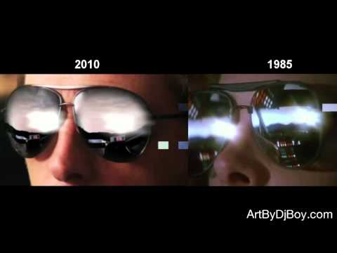 Back To The Future 1985 and 2010 Comparison