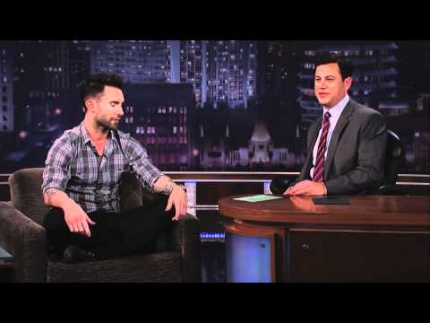 Adam Levine on Jimmy Kimmel Live PART 1