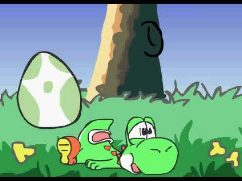 yoshi, egg, and melon