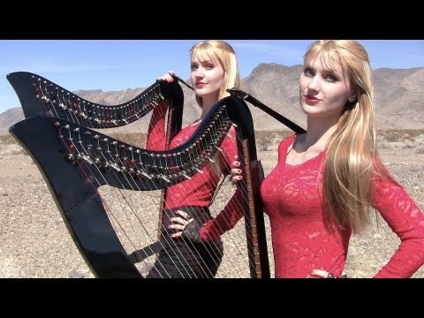 Highway to Hell - AC/DC Electric Harp Duet - Camille and Kennerly, Harp Twins