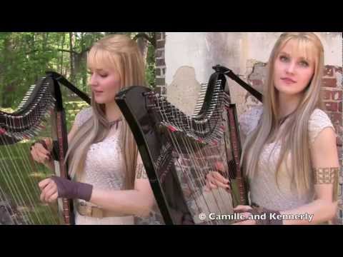 Game of Thrones Theme (Electric Harp Duet) Camille and Kennerly, Harp Twins