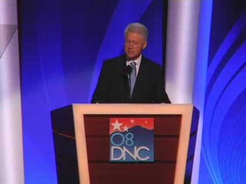 President Bill Clinton at the 2008 DNC