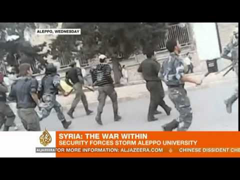 Syrian forces raid Aleppo University