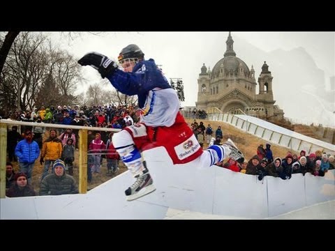 Ice Hockey + Motorcross = Ice Cross (a Report from Minnesota)