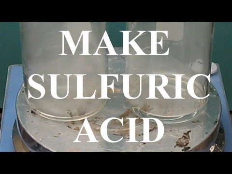 Make Sulfuric acid (metabisulfite/oxidizer method)