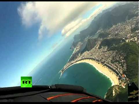 Spectacular video: 'Jetman' soars over Rio de Janeiro skyline