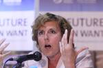 BRAZIL, Rio de Janeiro: Mrs. Connie Hedegaard, European Union Climate Commissioner, at discussion