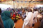 25 July 2011. Kodiel: Actors of the local group Darfur Drama performe a show for the local community in El Srief (North Darfur), that includes Shiero, Metwier, Eata Ibrahim, Ahmed, Ali and Kodiel villages, as part of a DDR (Disarmament, Demobilization and Reintegration) outreach activity, organized by UNAMID, with the support of UNDP, UNICEF, North Sudan DDR Commission and the local NGO Friends of Peace and Development Organization (FPDO). The activity promoted messages of disarmament and securi