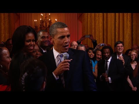 President Obama Sings 