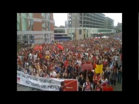 RAW 250000 Massive Montreal Rally marks 100 days of Student Protests