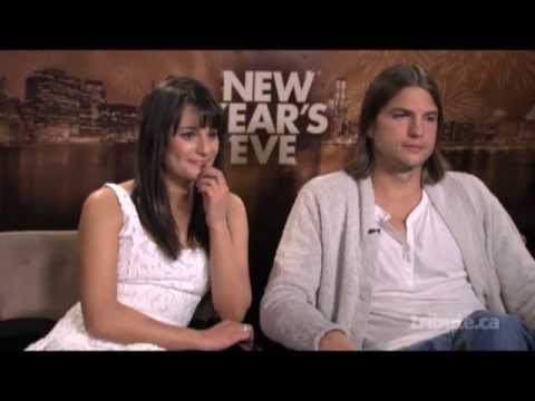 Ashton Kutcher & Lea Michele - New Year's Eve Interview with Tribute