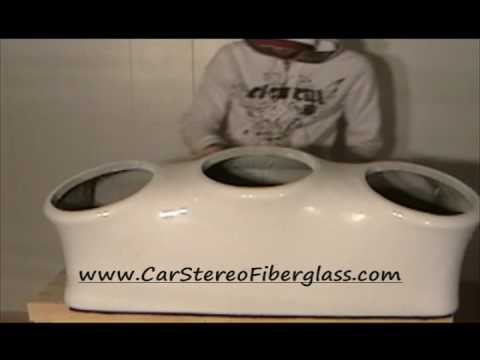 How To Fiberglass Car Stereo 3 Sub Enclosure / Fiberglass Car audio diy