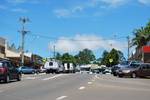 Main street of Maleny is a small, scenic town 90 kilometers (56 mi) north of Brisbane on the Blackall Range overlooking the Sunshine Coast hinterland in Queensland, Australia.