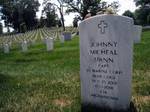 Headstone for Johnny Micheal Spann (Section 34, Site 2359). The United States Department of Veterans Affairs oversees the National Cemetery Administration's orders[15] for placement of inscriptions and faith emblems at no charge to the estate of the deceased, submitted with information provided by the next of kin[16] that is placed on upright marble headstones or columbarium niche covers.