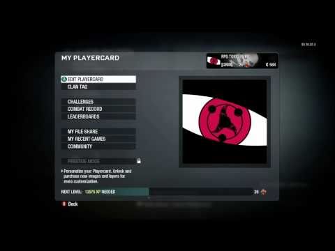 Black ops Custom Sharingan Emblem Tutorial