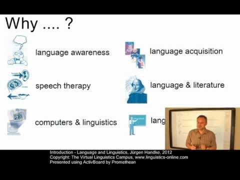 Introduction - Language and Linguistics