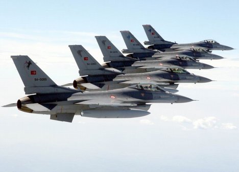  TAI-built F-16 fighter jets belonging to various Turkish Air Force squadrons (ss2) 