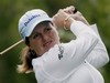 Lorie Kane, of Canada, tees off on the No. 6 hole Sunday, Sept. 19, 2004, at the Safeway Classic Tournament, in Portland, Ore.